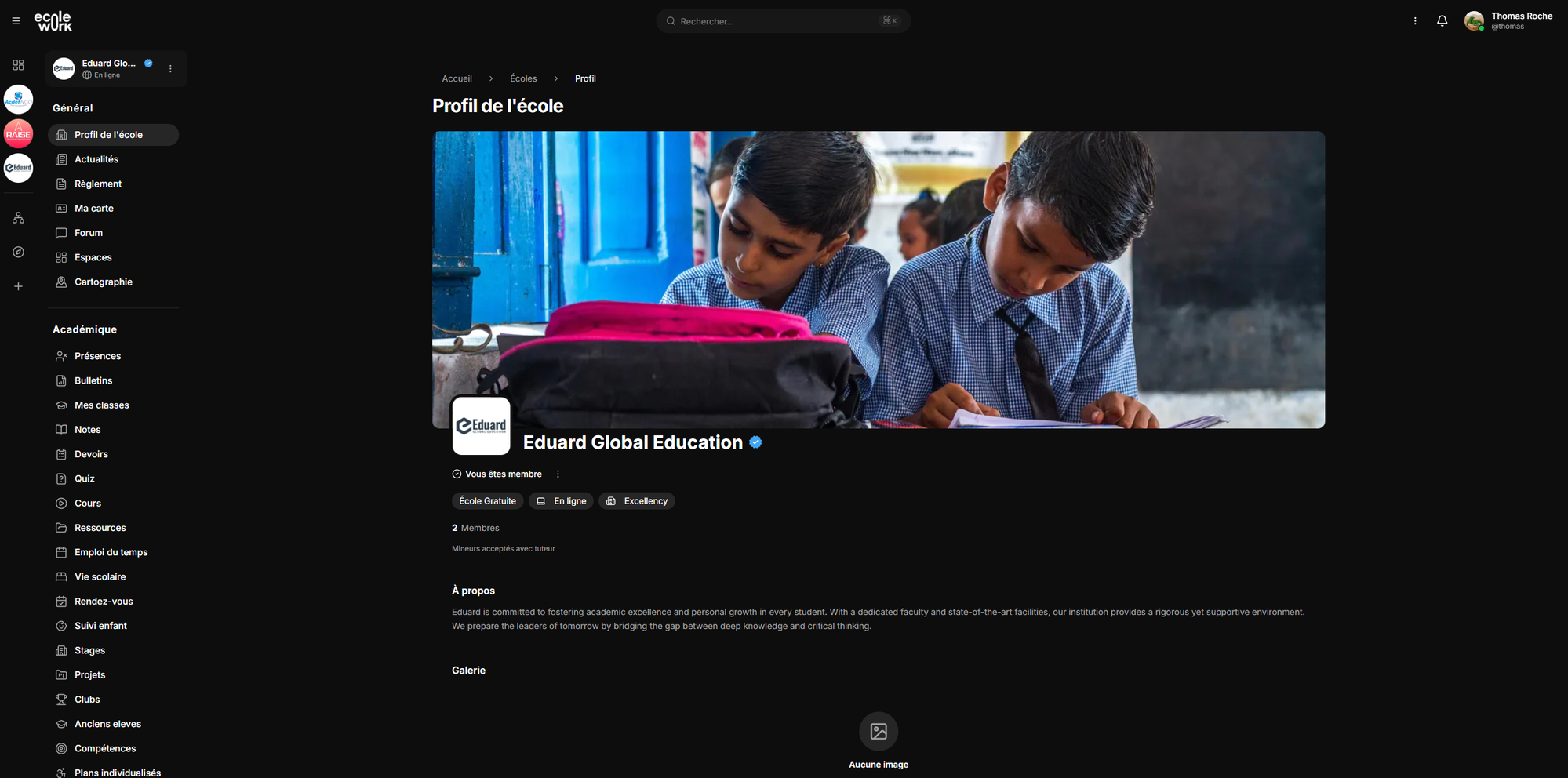 Profil école